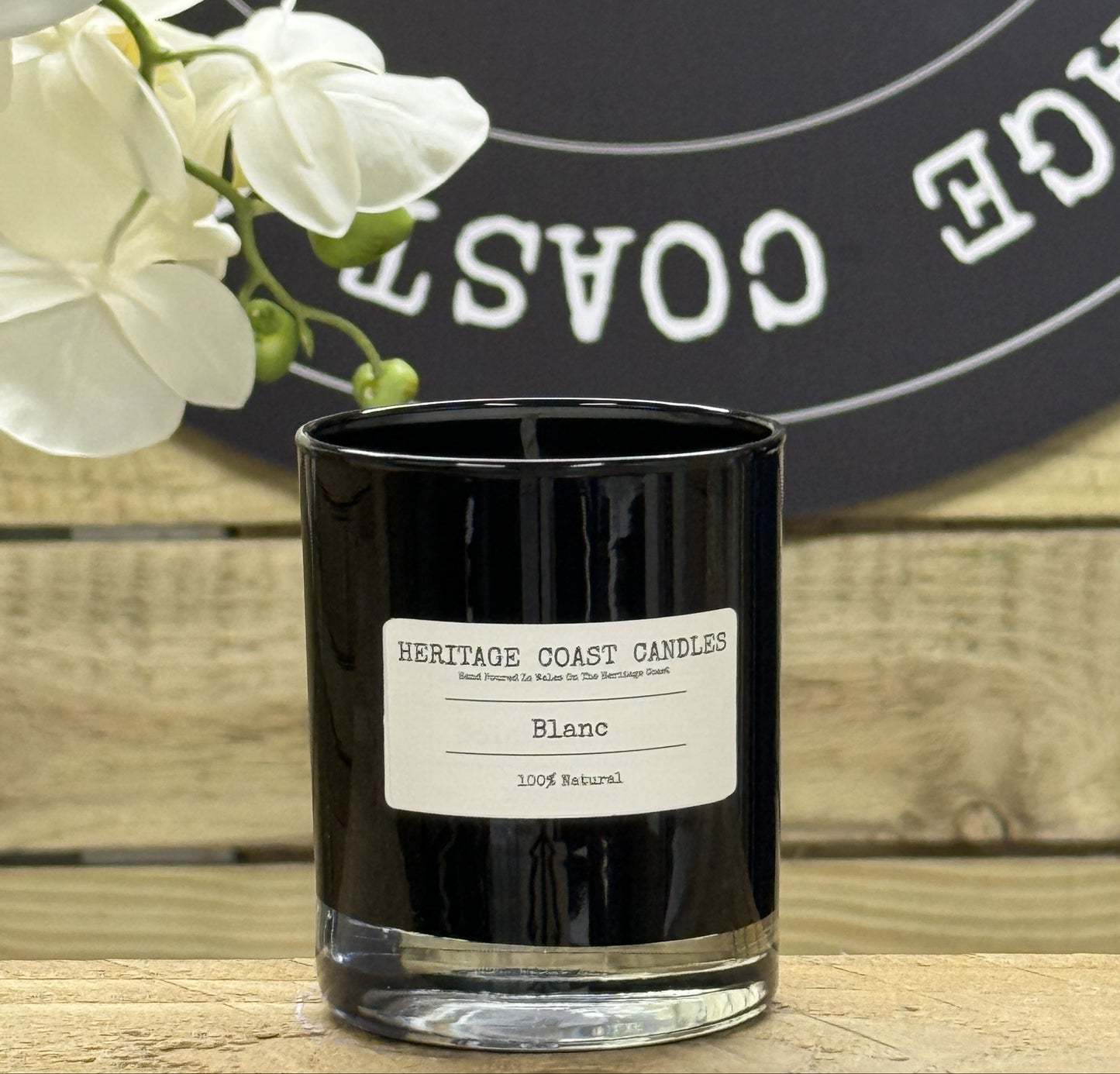 Heritage Coast Candles Blanc Glass Jar Candle