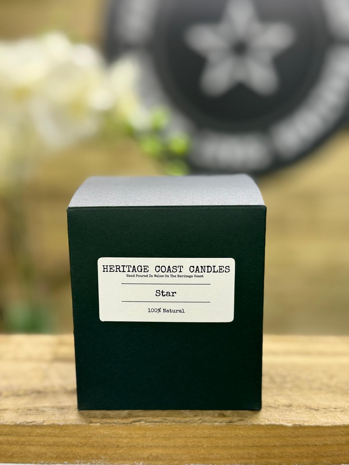 Heritage Coast Candles Star 30cl Glass Jar Candle
