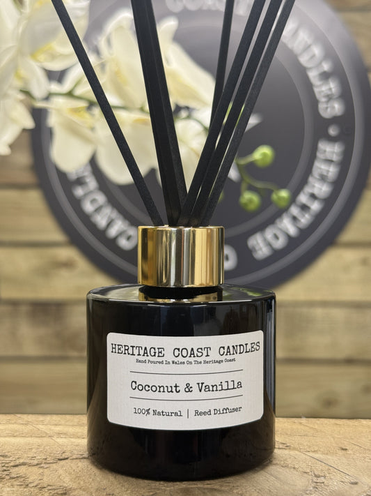 Heritage Coast Candles Black Coconut & Vanilla Reed Diffuser