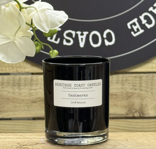 Heritage Coast Candles Cashmeran Glass Jar Candle