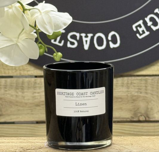 Heritage Coast Candles Linen Glass Jar Candle