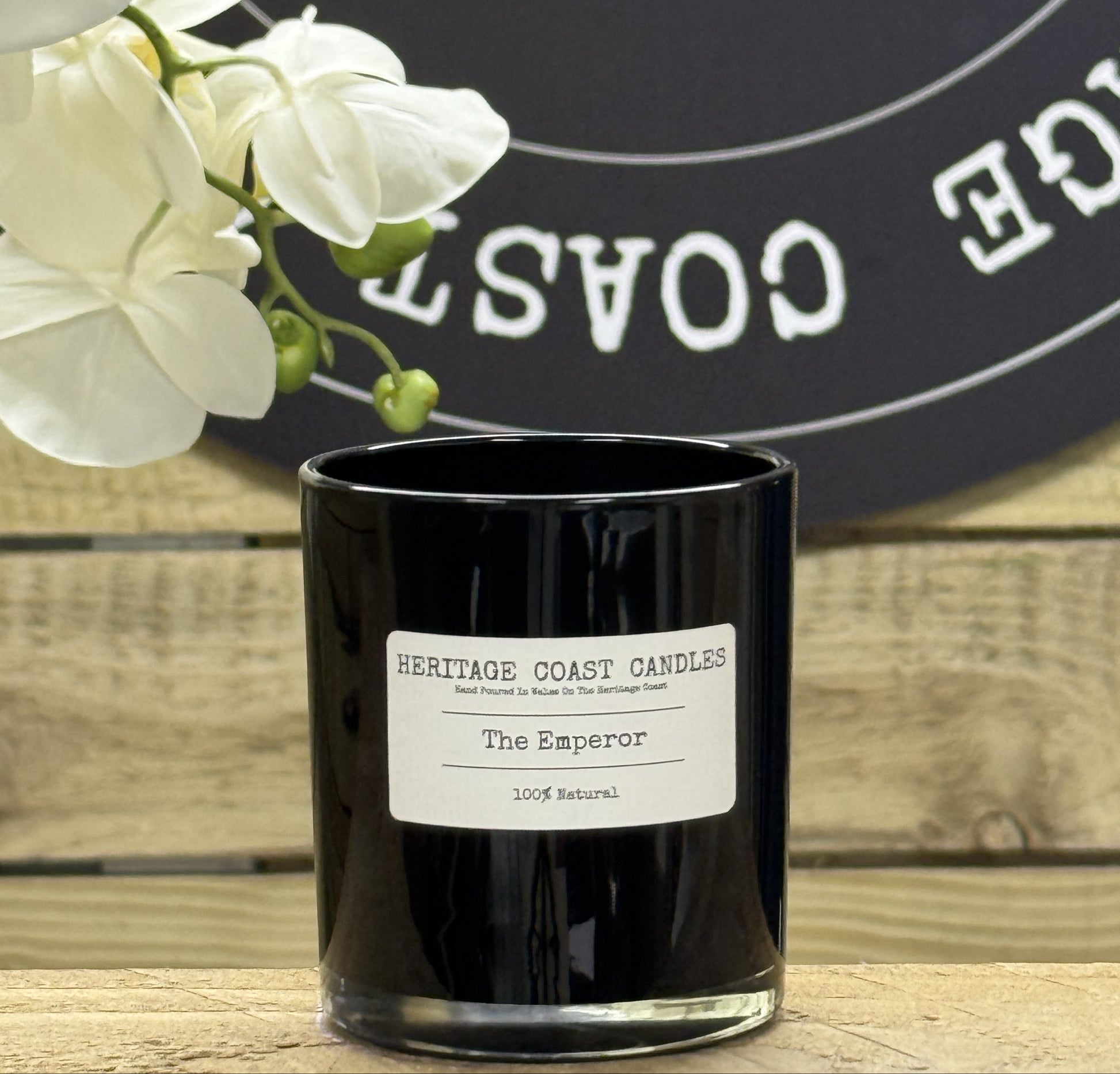 Heritage Coast Candles The Emperor Glass Jar Candle