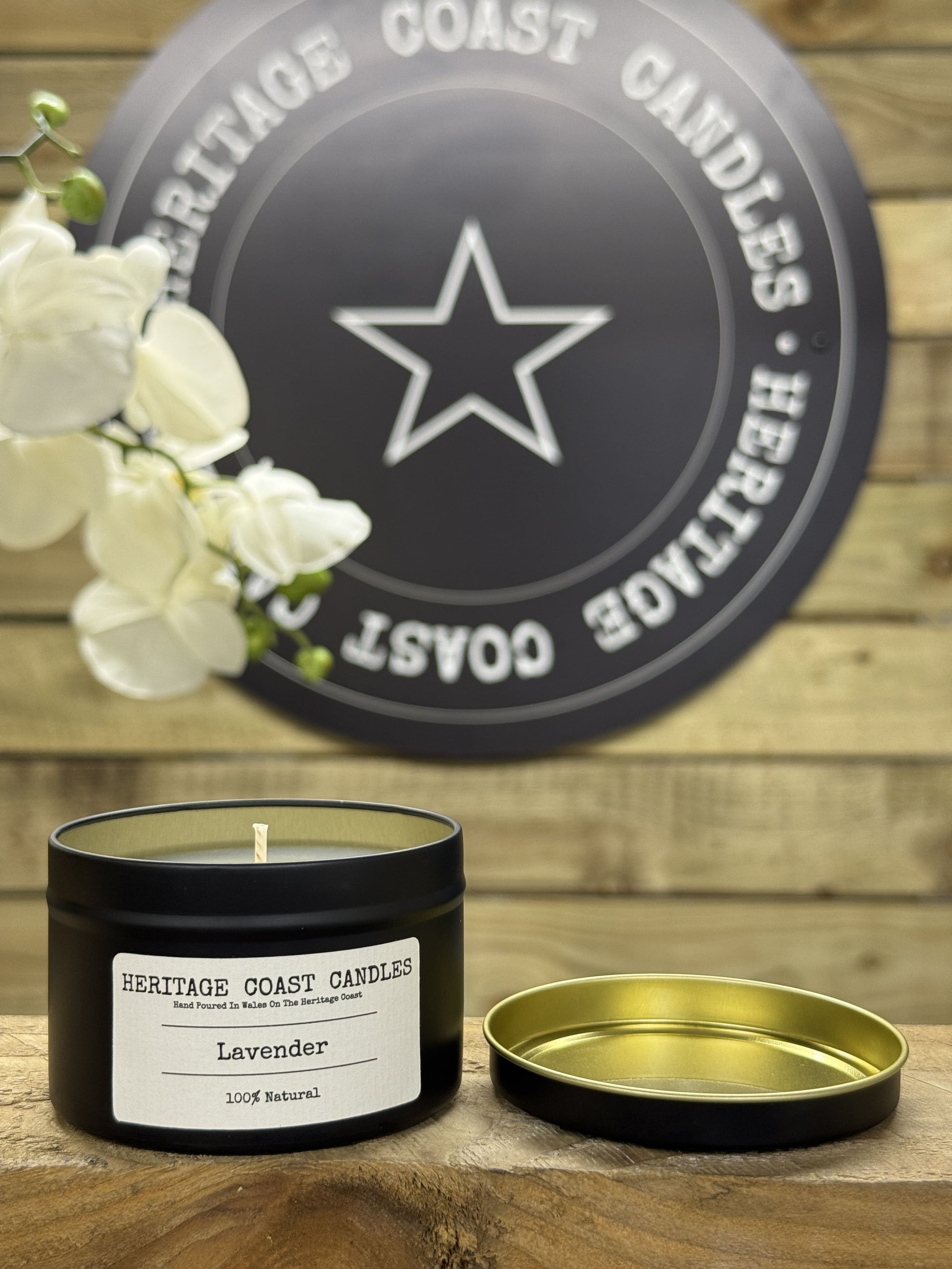 Heritage Coast Lavender Tin Candle